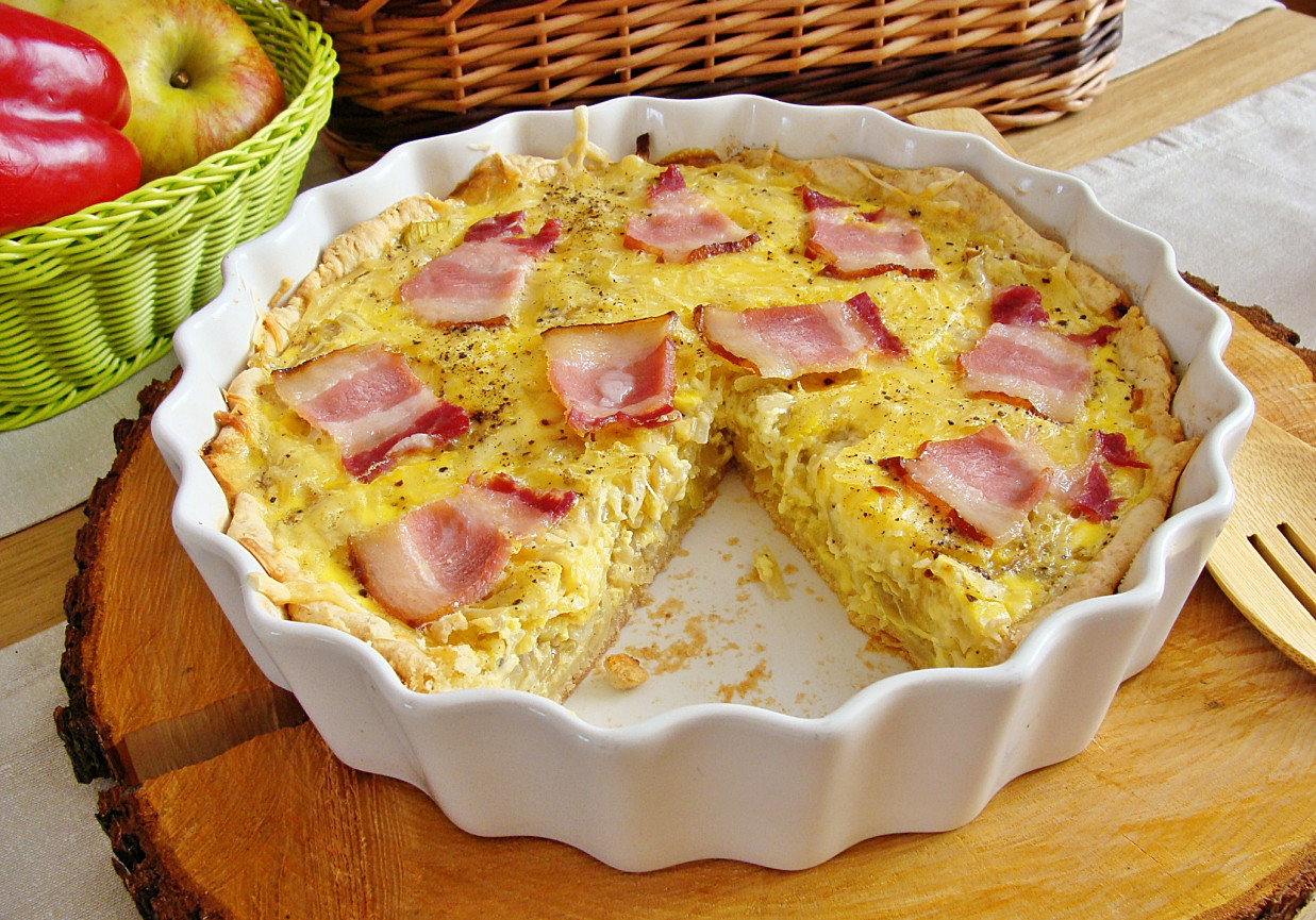 Cebulowy Quiche Z Chipsami Z Boczku DoradcaSmaku Pl