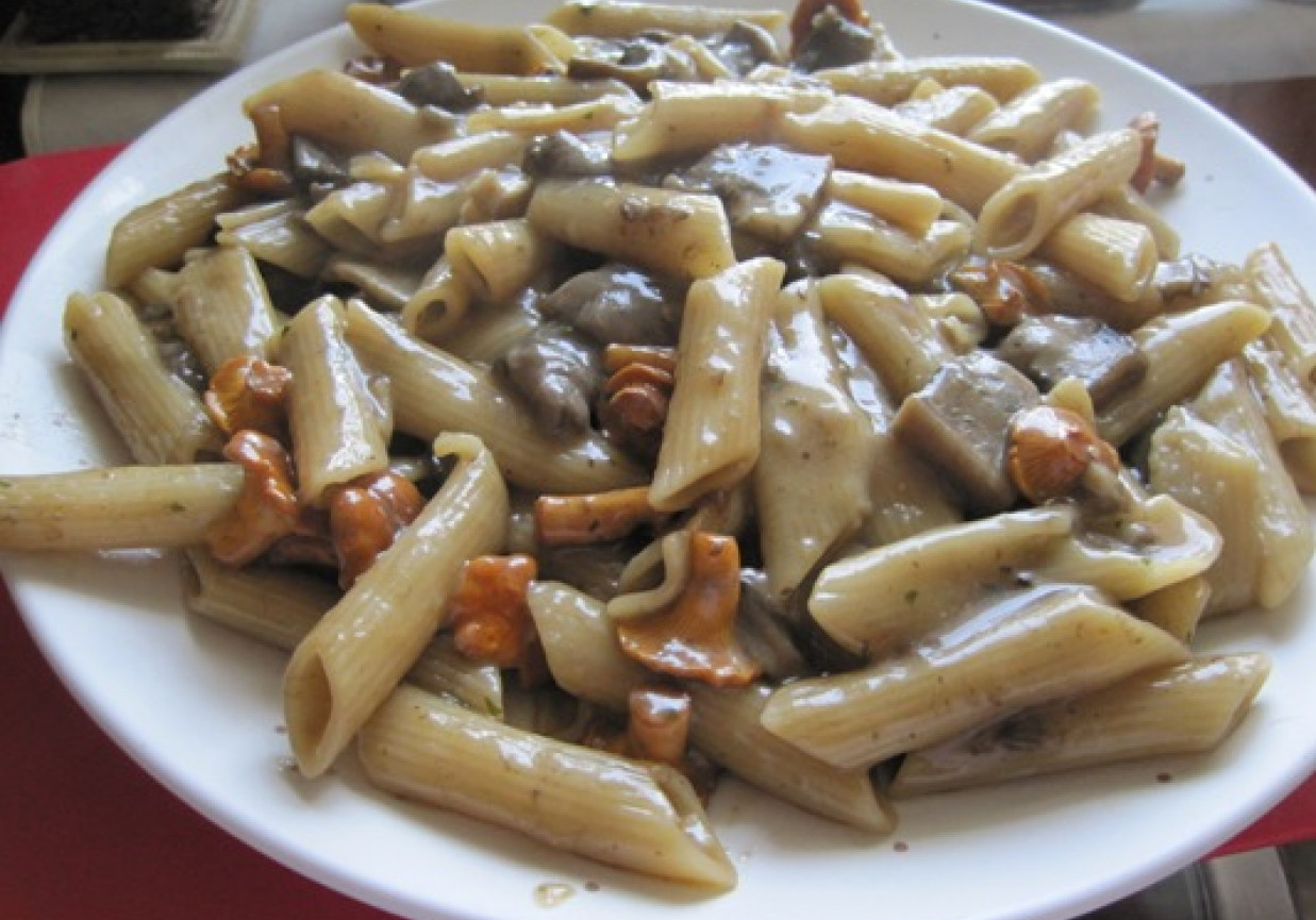 Makaron Penne Z Grzybami Le Nymi W Sosie Grzybowym Doradcasmaku Pl