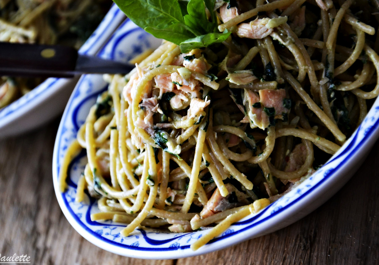 Spaghetti Ze Szpinakiem I Ososiem W Mietanowym Sosie Doradcasmaku Pl