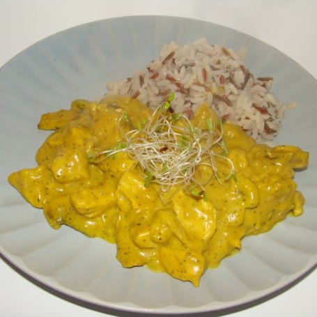 Krok 6 -  Filet z pieczarkami w curry foto