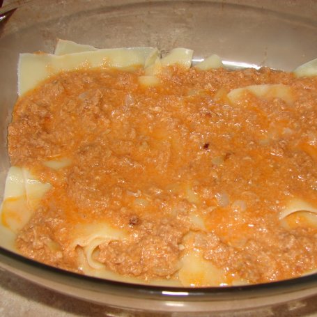 Krok 6 -  Lasagne z gotowanym mięsem foto