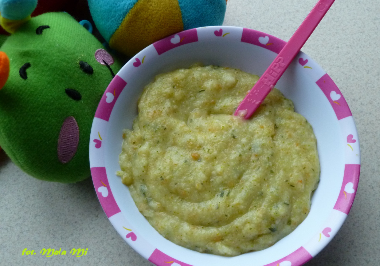  Zupka brokułowo-kalafiorowa z kaszą manną -po 8 miesiącu  foto