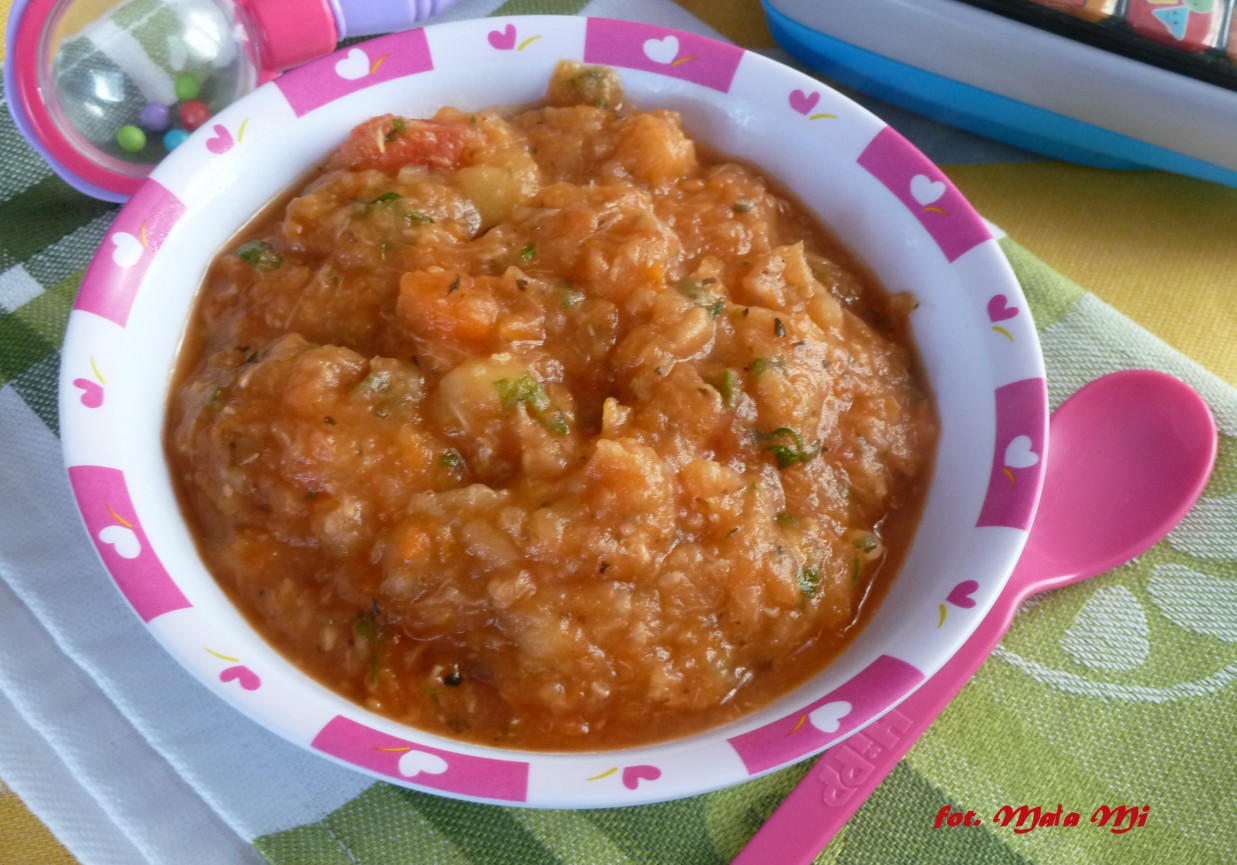  Zupka pomidorowa z ziemniakami dla dzieci po 1 roku foto
