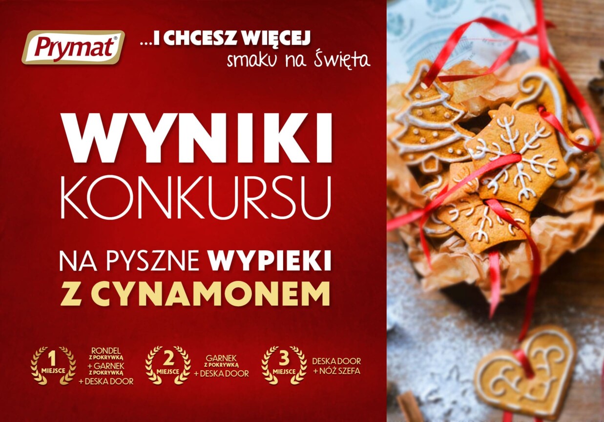 Wyniki konkursu na pyszne wypieki z cynamonem