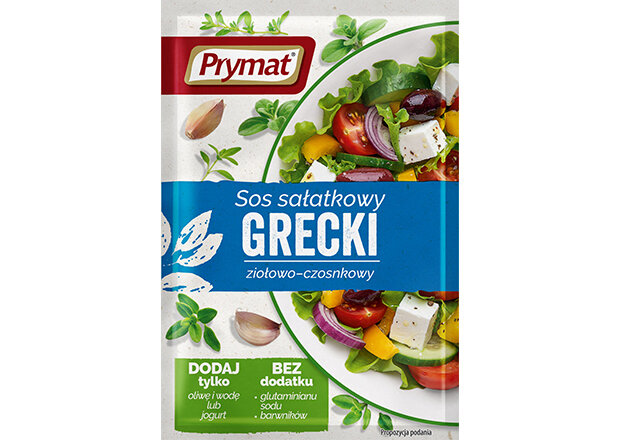 Sos sałatkowy grecki ziołowo-czosnkowy