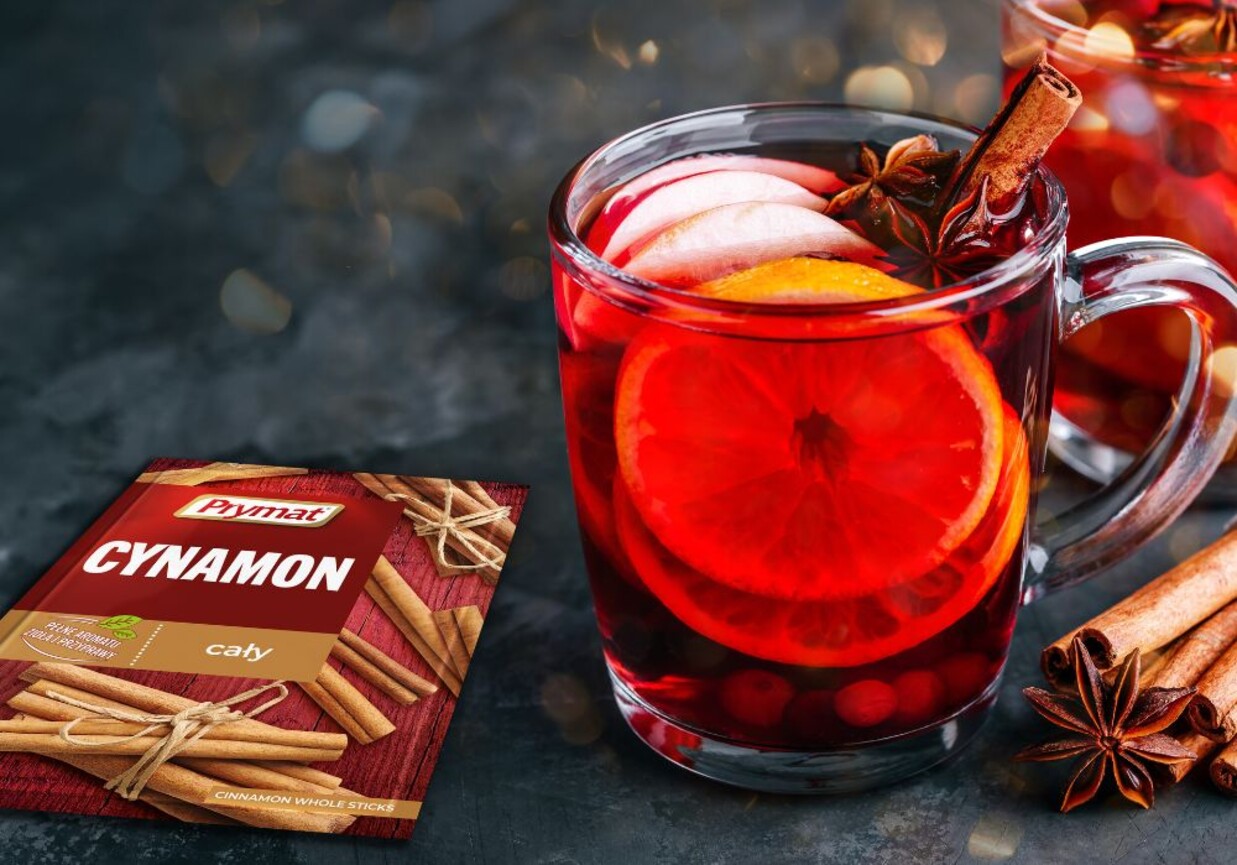 Rozgrzewająca herbata zimowa foto