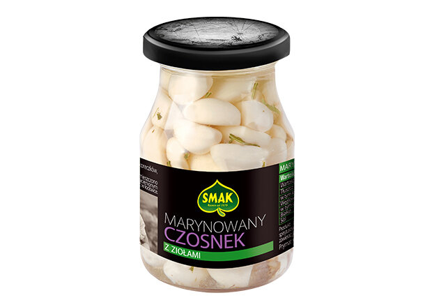 Marynowany czosnek z ziołami