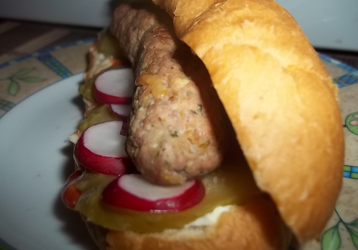 A'la hot-dogi z mięsem mielonym foto