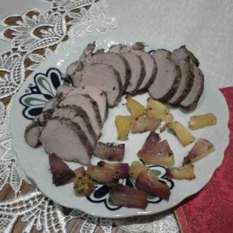 Krok 9 - Ananasowe polędwiczki. foto