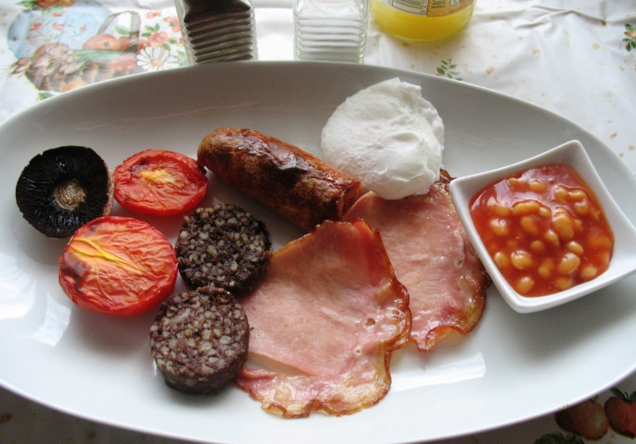 Angielskie śniadanie - english breakfast foto