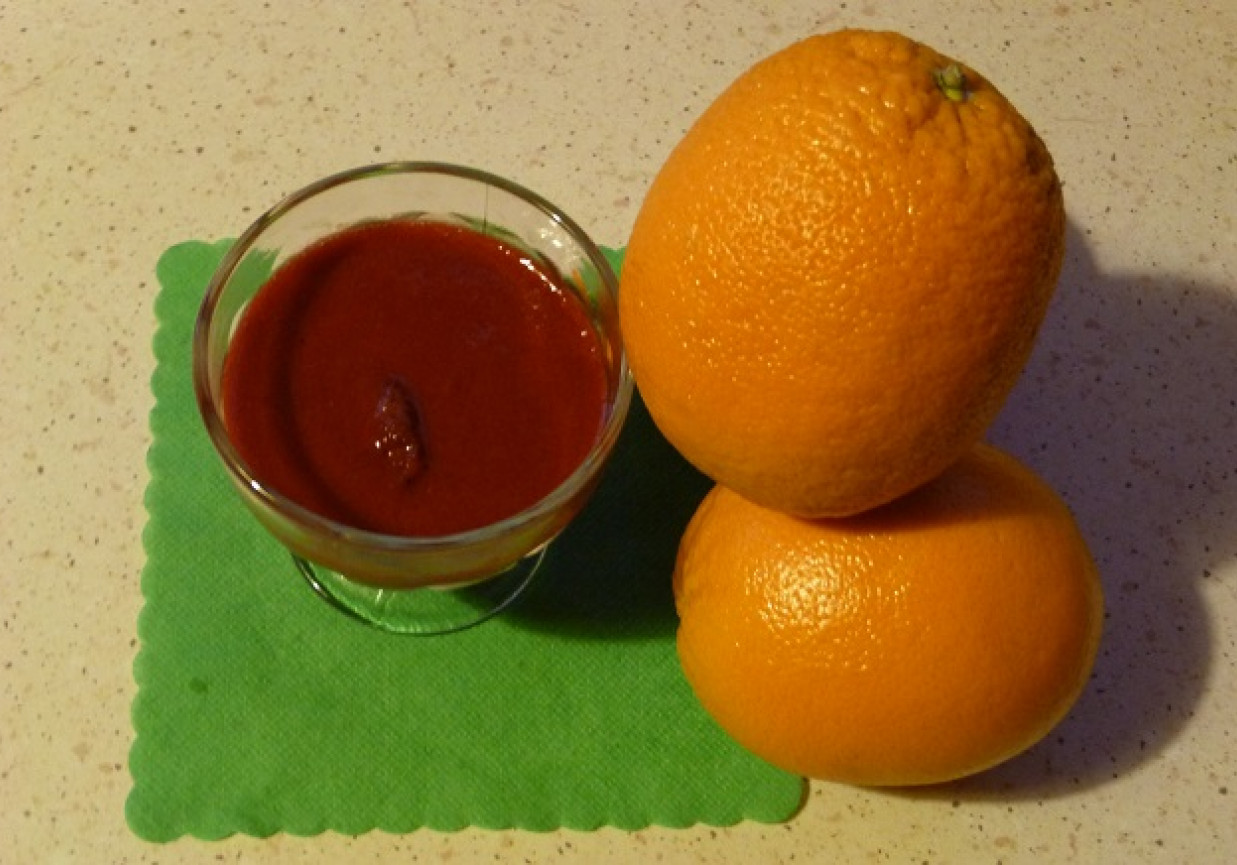 Anusiowy deser truskawkowo-malinowy foto