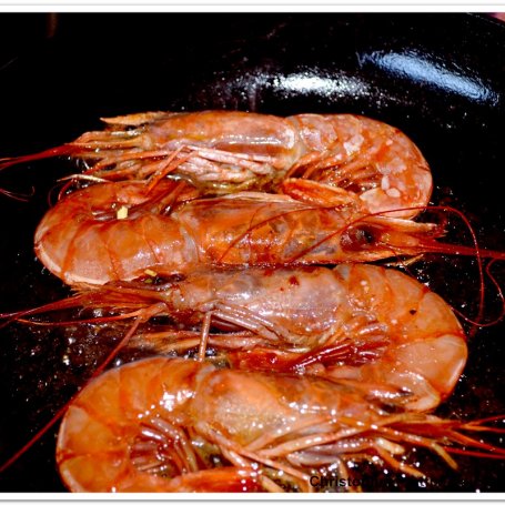 Krok 2 - Argentyńskie krewetki z grillowaną papają foto