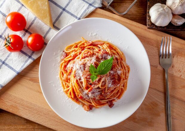 Fotografia przedstawiająca Aromatyczne spaghetti bolognese