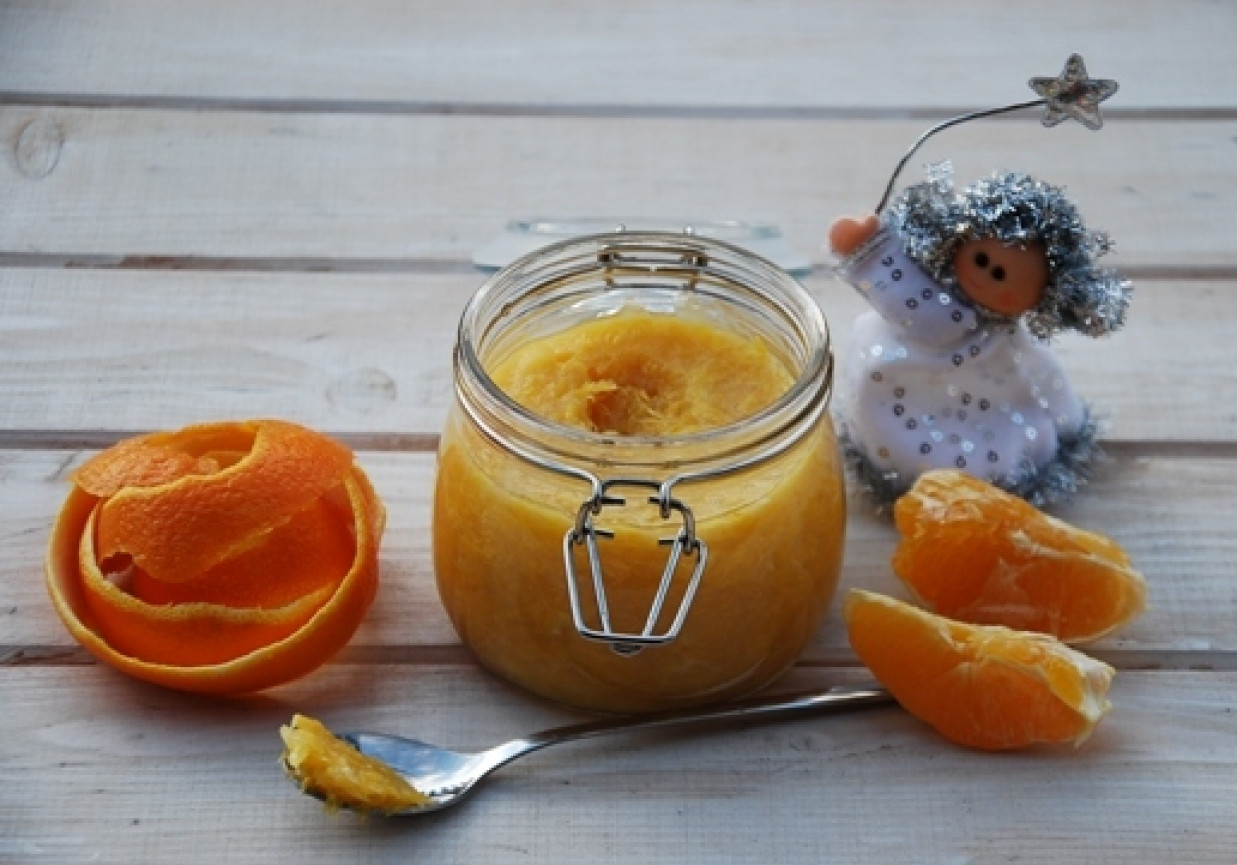 Aromatyczny dżem pomarańczowy foto