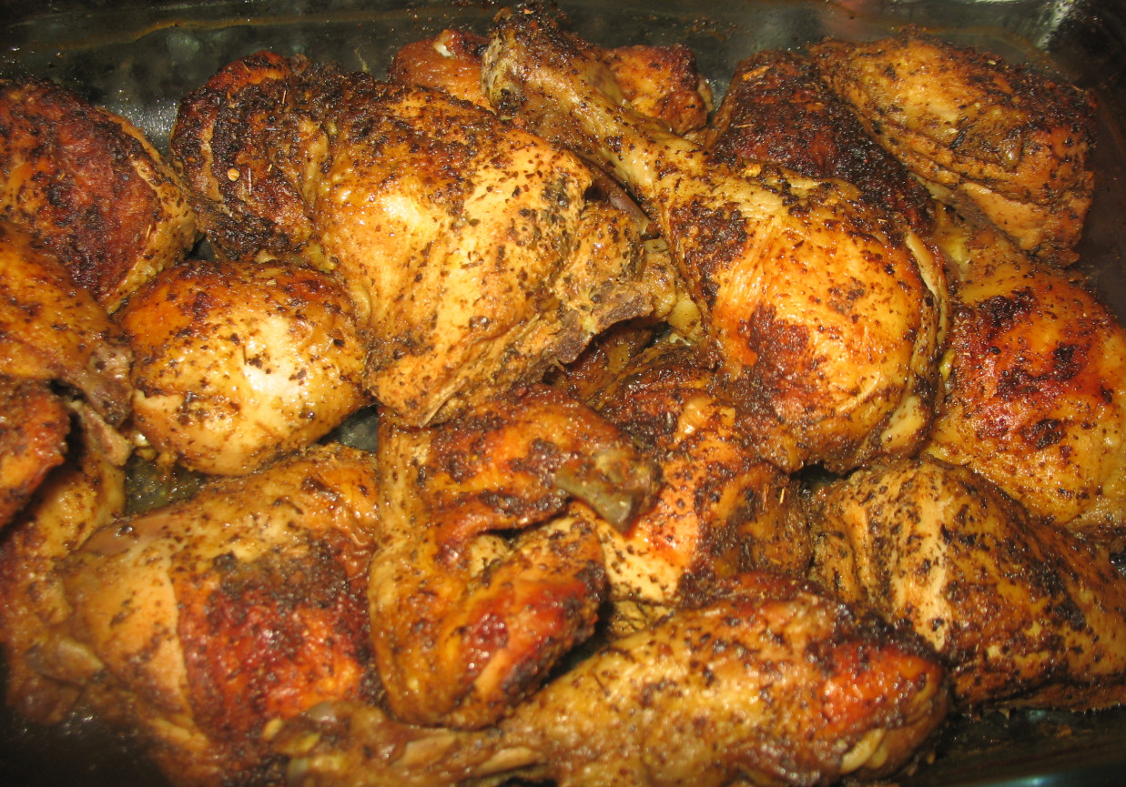 Aromatyczny kurczak pieczony foto