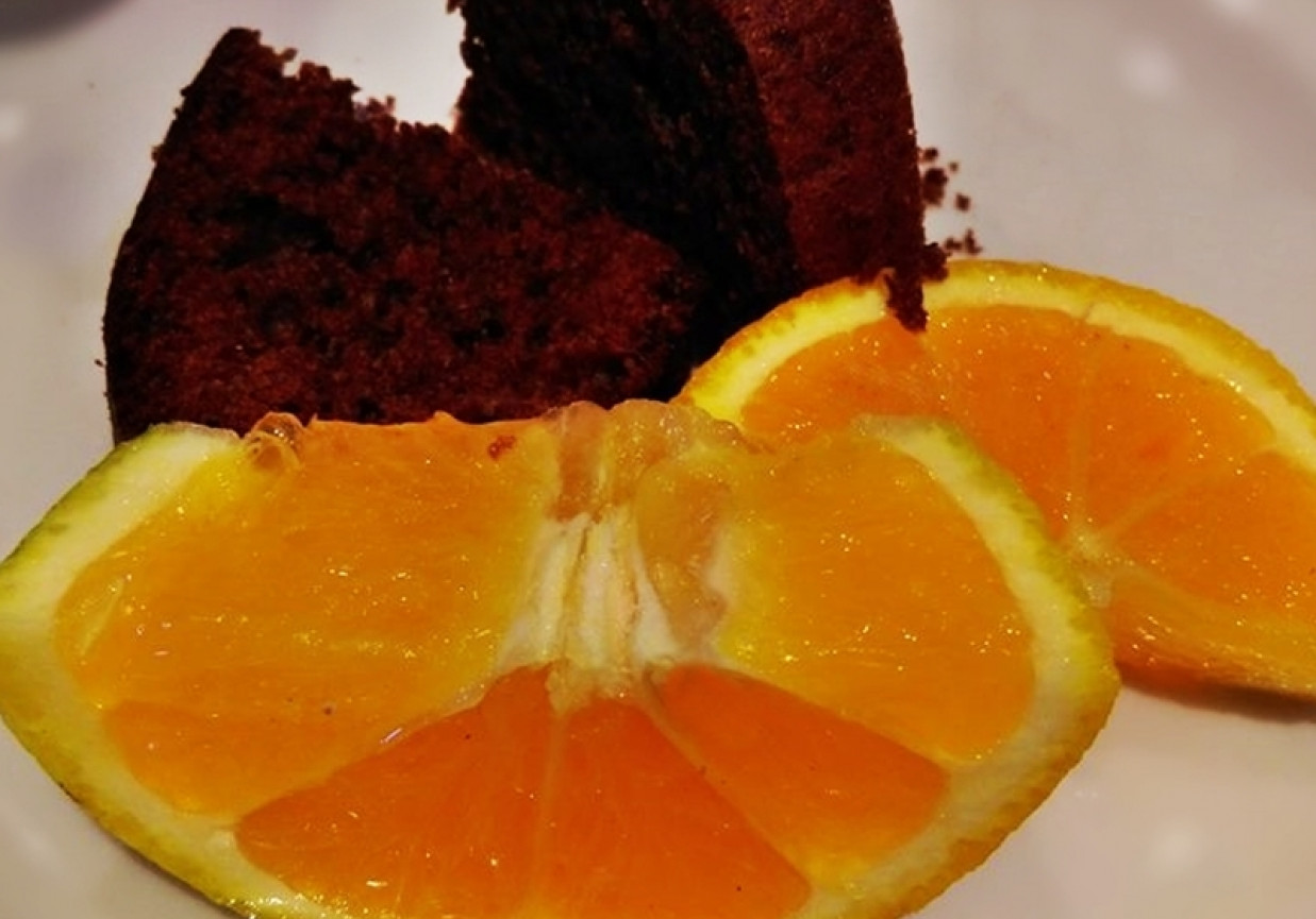 Babka karobowa z sokiem pomarańczowym foto