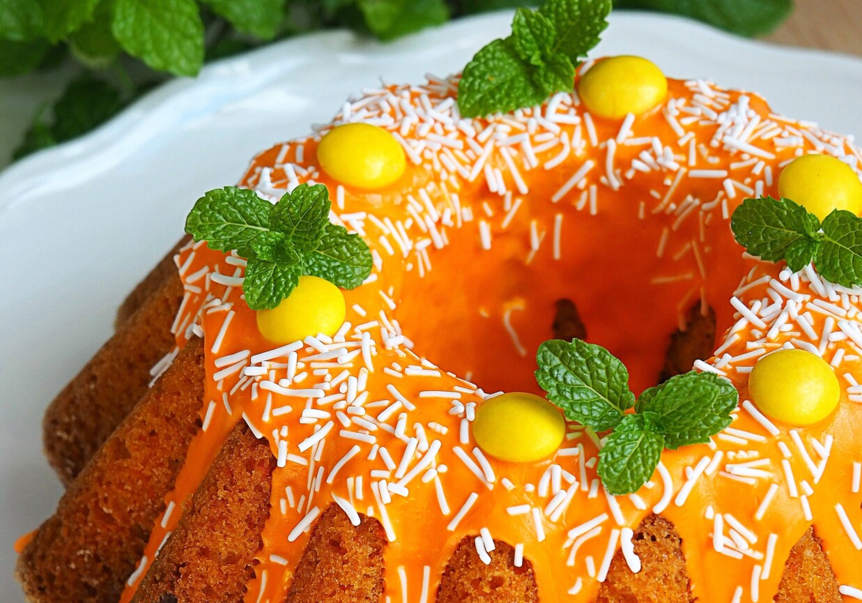 Babka marchewkowa z nutą pomarańczy foto