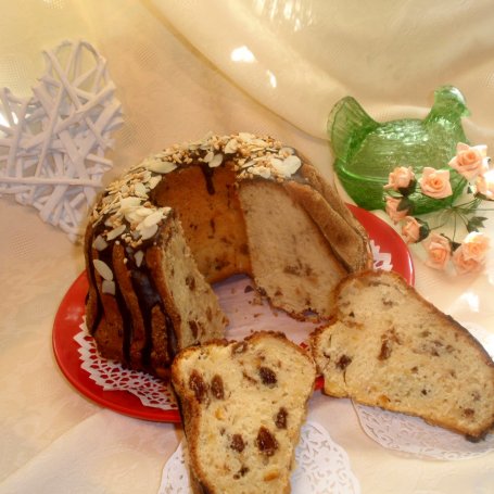 Krok 9 - Babka z białym serkiem i płatkami czekoladowymi foto