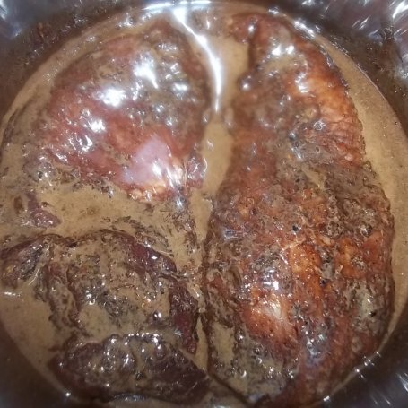 Krok 5 - Balsamiczna szynka z kawą i cynamonem foto
