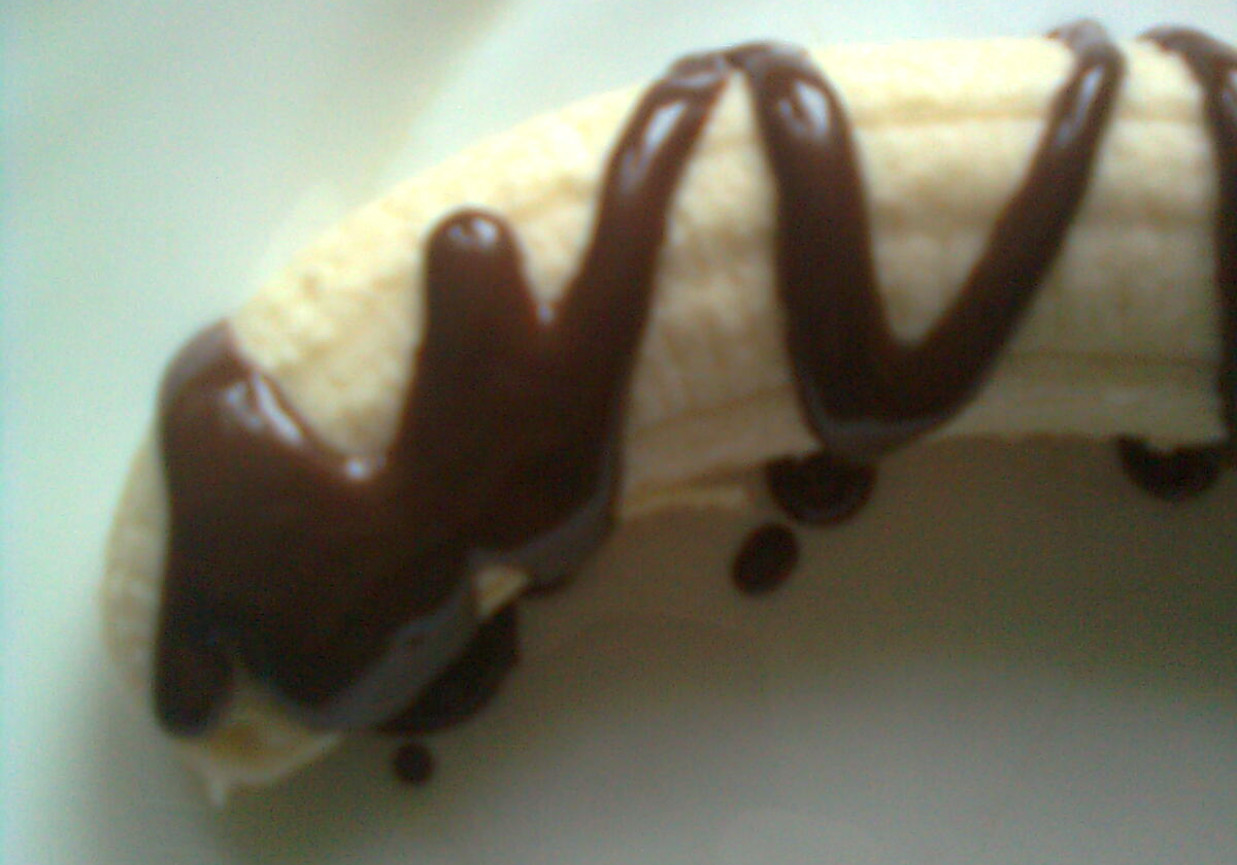 Banan w czekoladzie foto