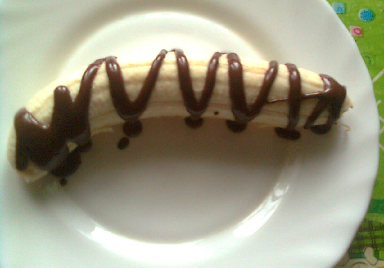 Banan w czekoladzie foto