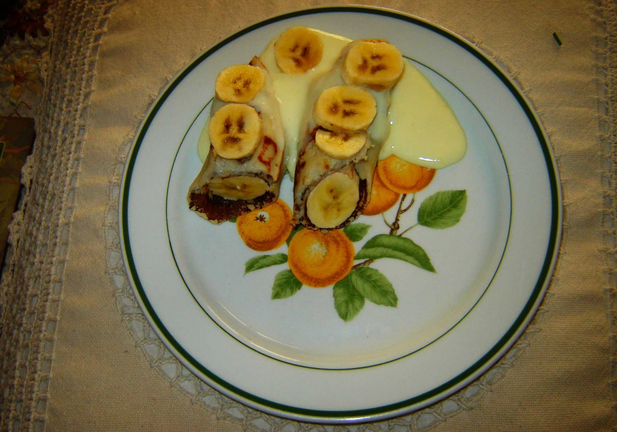 Banan w naleśniku foto