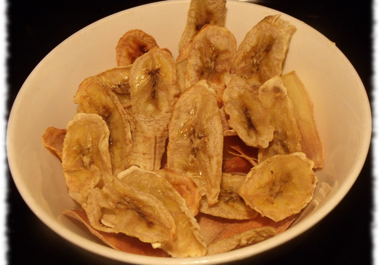 bananowe chipsy z miodem foto