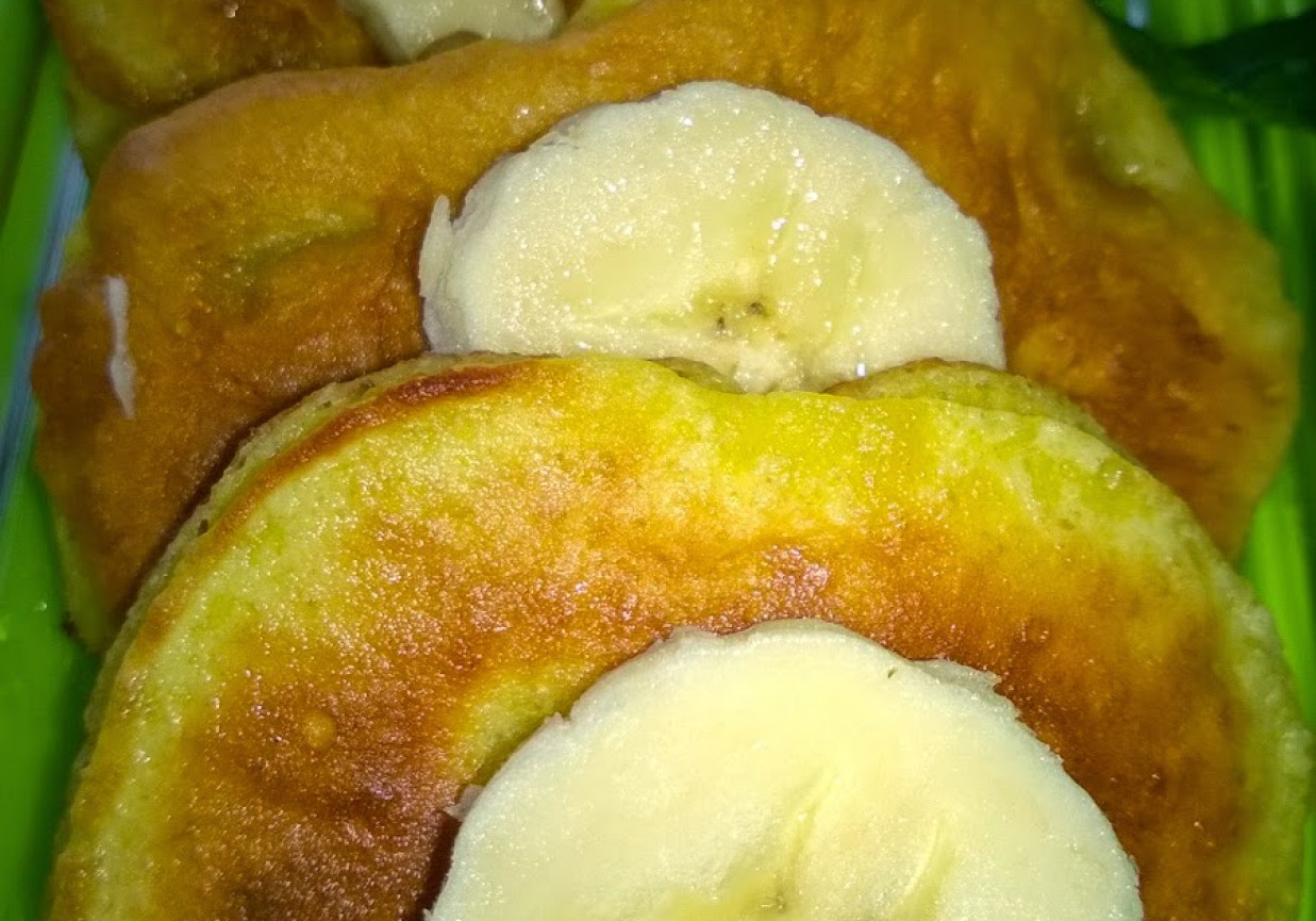Bananowe placuszki na serku foto