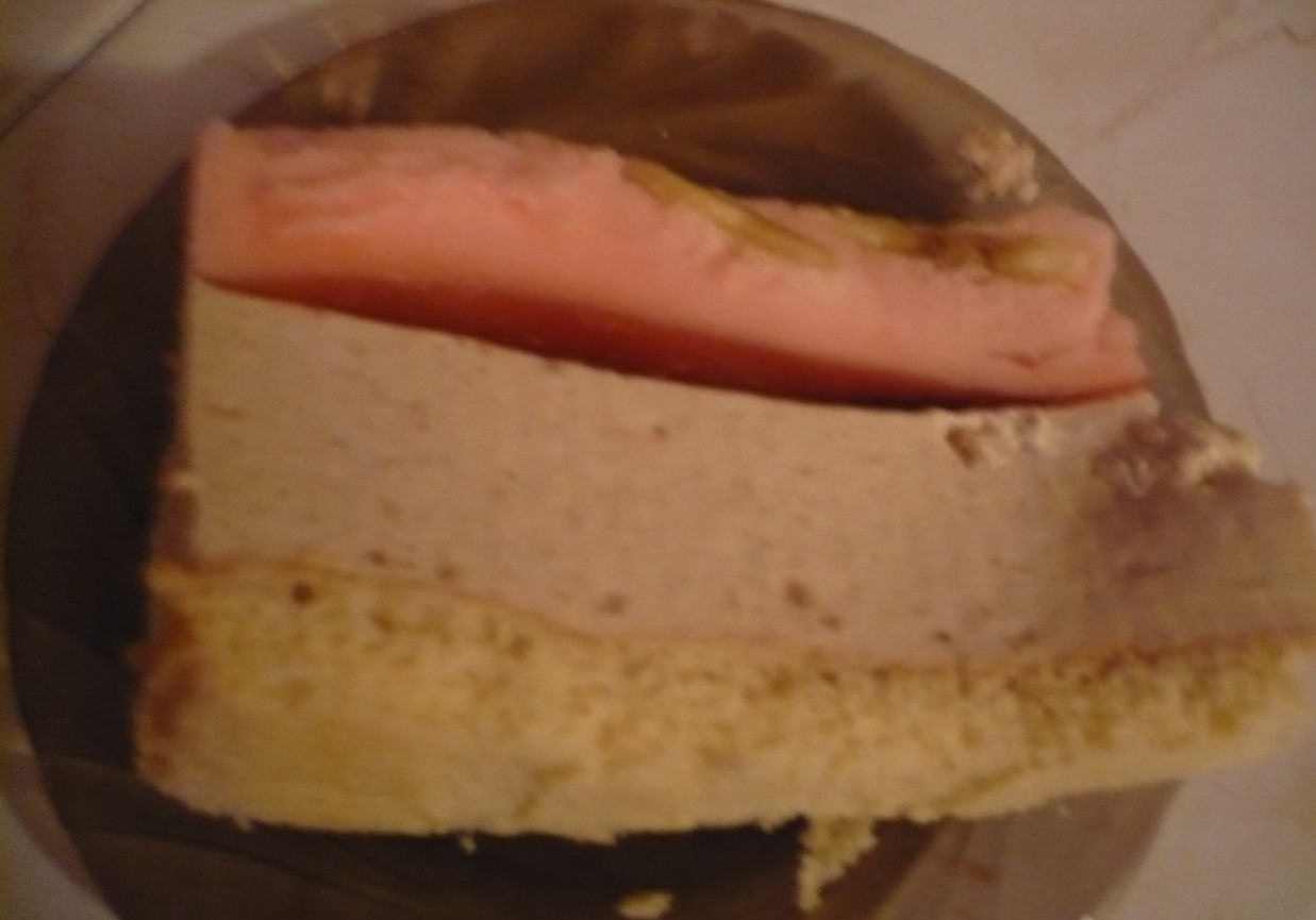 Bananowiec z ptasim mleczkiem foto