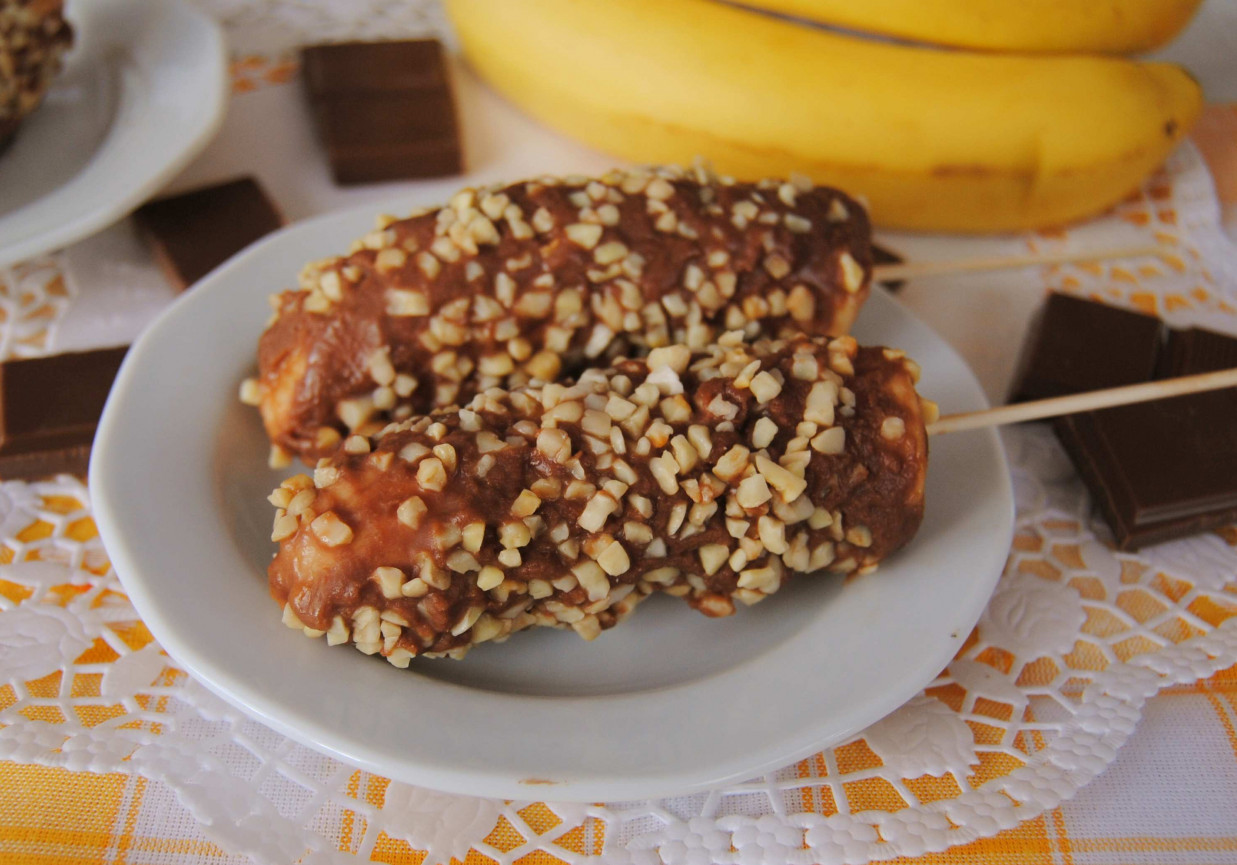 Bananowo - czekoladowe „lody” foto