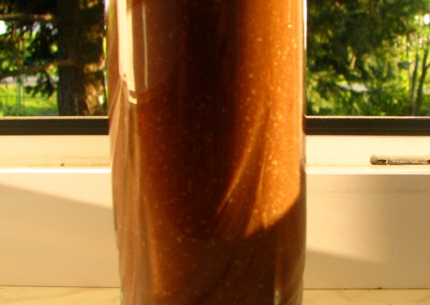 Fotografia przedstawiająca Bananowo - kakaowy koktajl błonnikowy