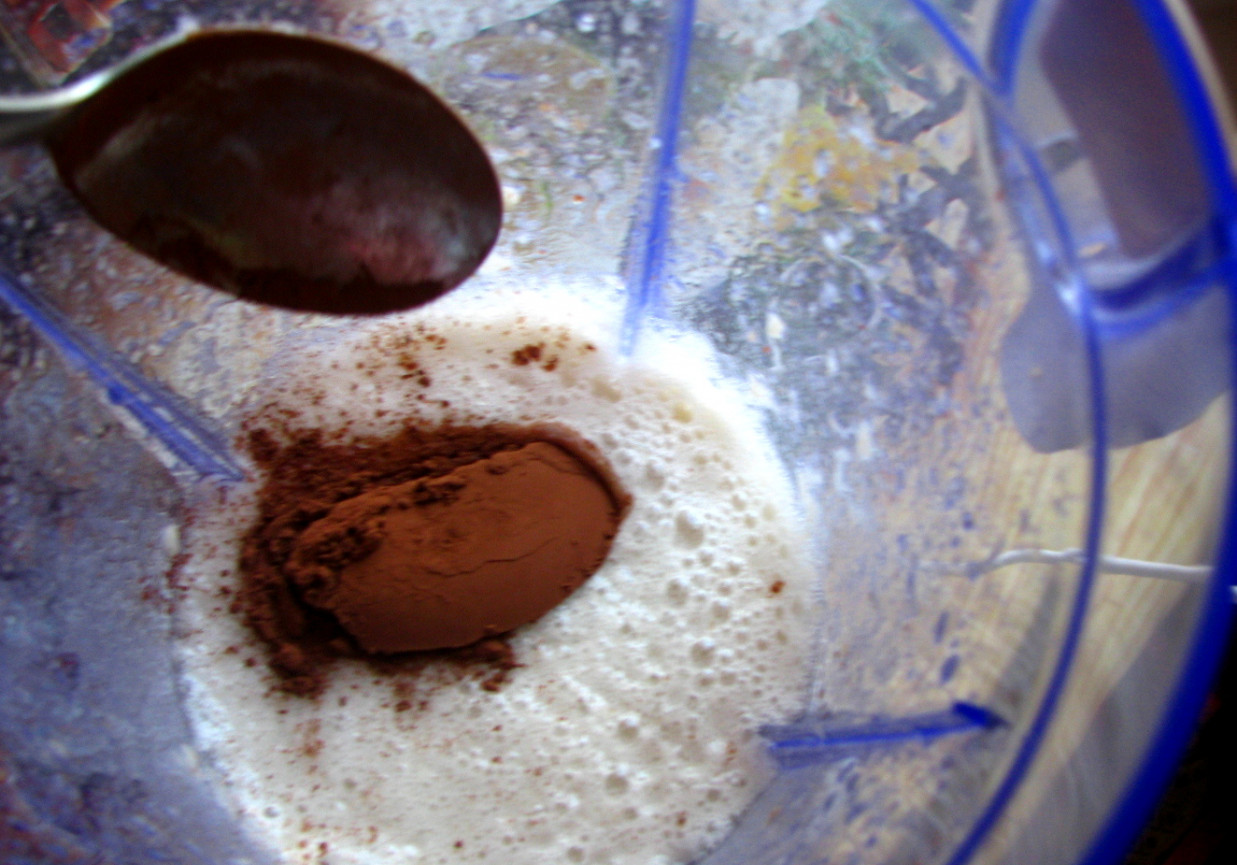 Bananowo - kakaowy koktajl błonnikowy foto