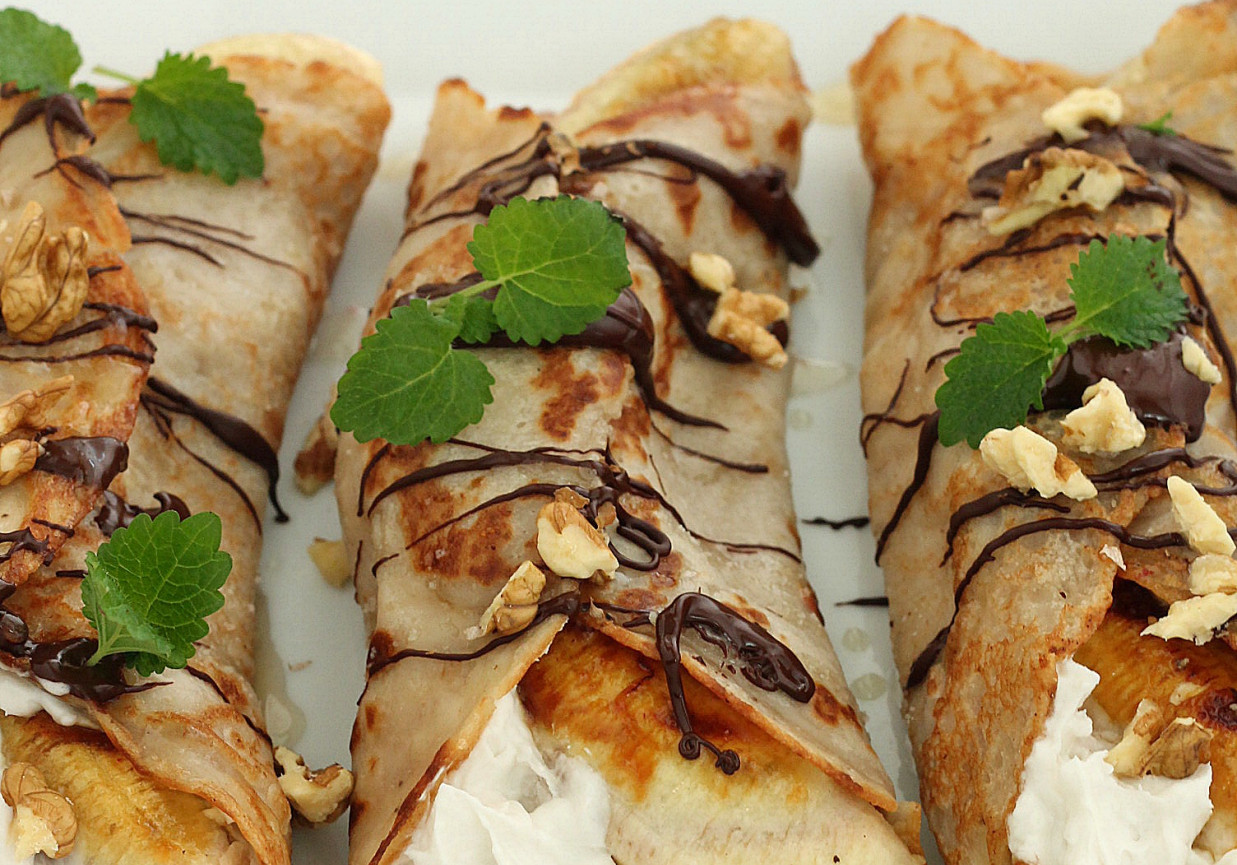 Bananowo kokosowe naleśniki foto