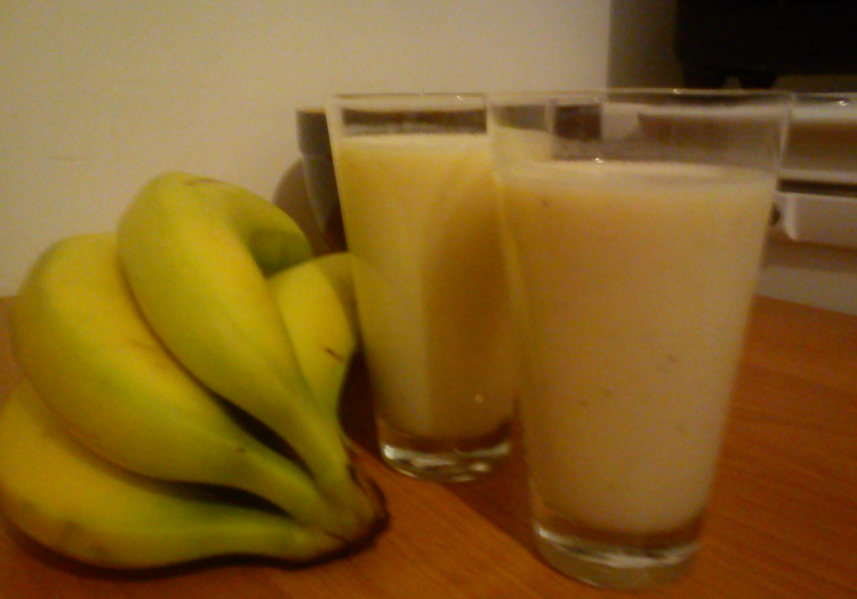 Bananowy napój mleczny foto