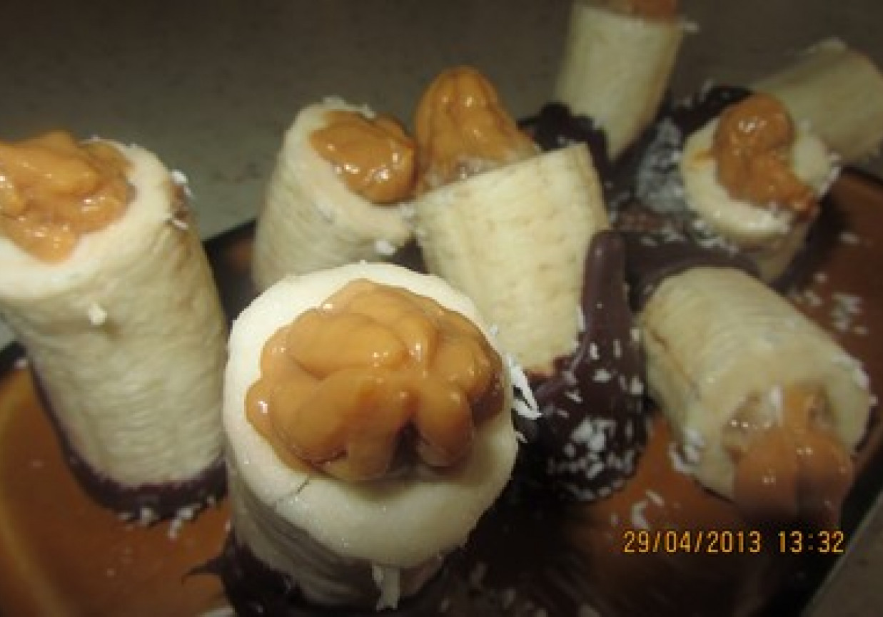 Banany czekoladowe z toffi foto