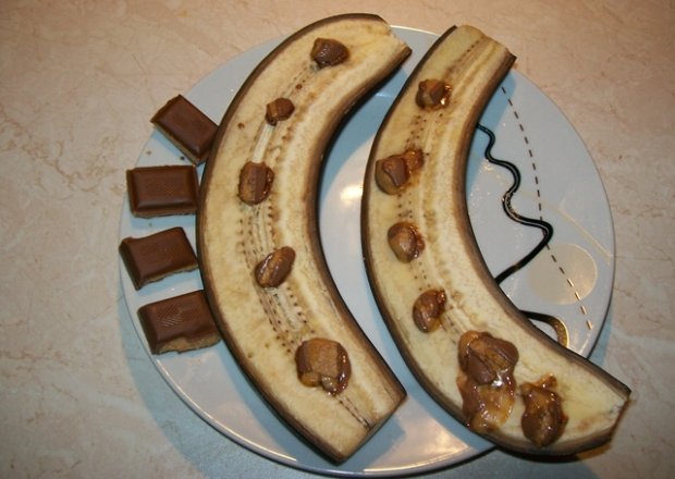 Fotografia przedstawiająca Banany z czekoladą