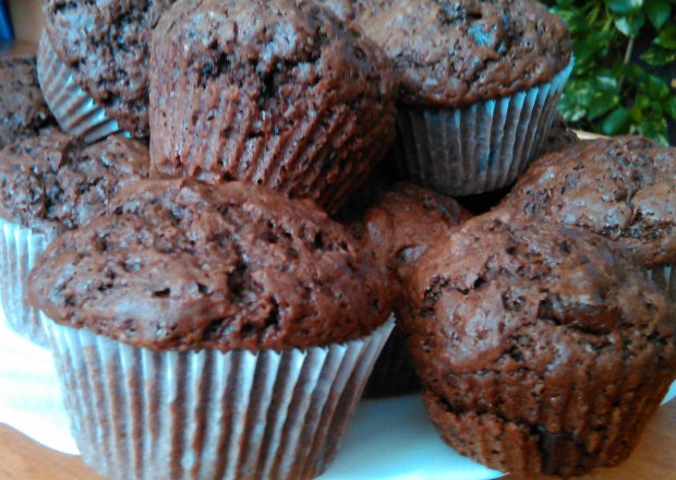 Fotografia przedstawiająca Bardzo czekoladowe muffiny