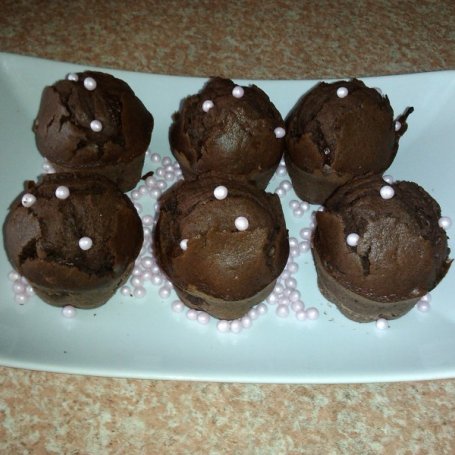 Krok 6 - Bardzo czekoladowe muffiny foto