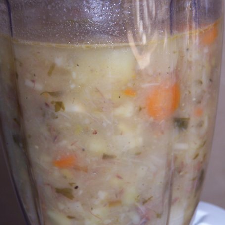 Krok 4 - Bardzo smaczna zupa, czyli krem szparagowo-ziemniaczany :) foto