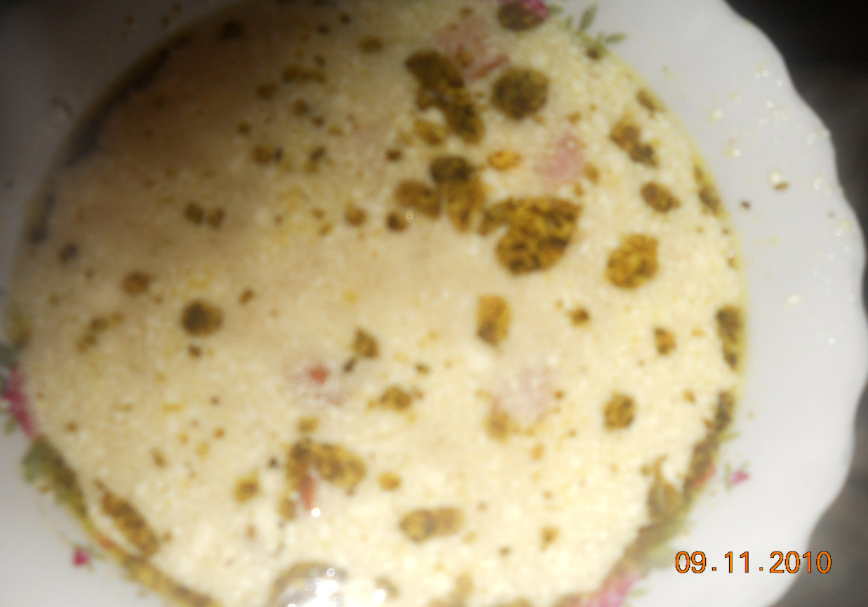 barszcz biały na jogurcie z ziołami foto