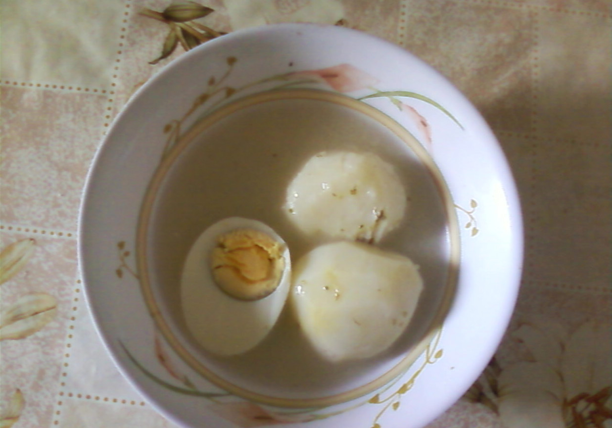 Barszcz biały z ziemniakami i jajkiem foto