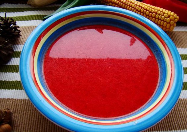 Fotografia przedstawiająca Barszczyk czerwony czosnkowy