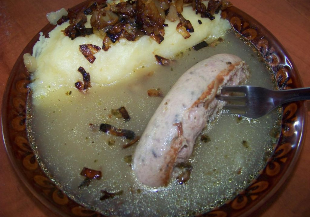 Barszczyk z białą kiełbasą według Agi foto