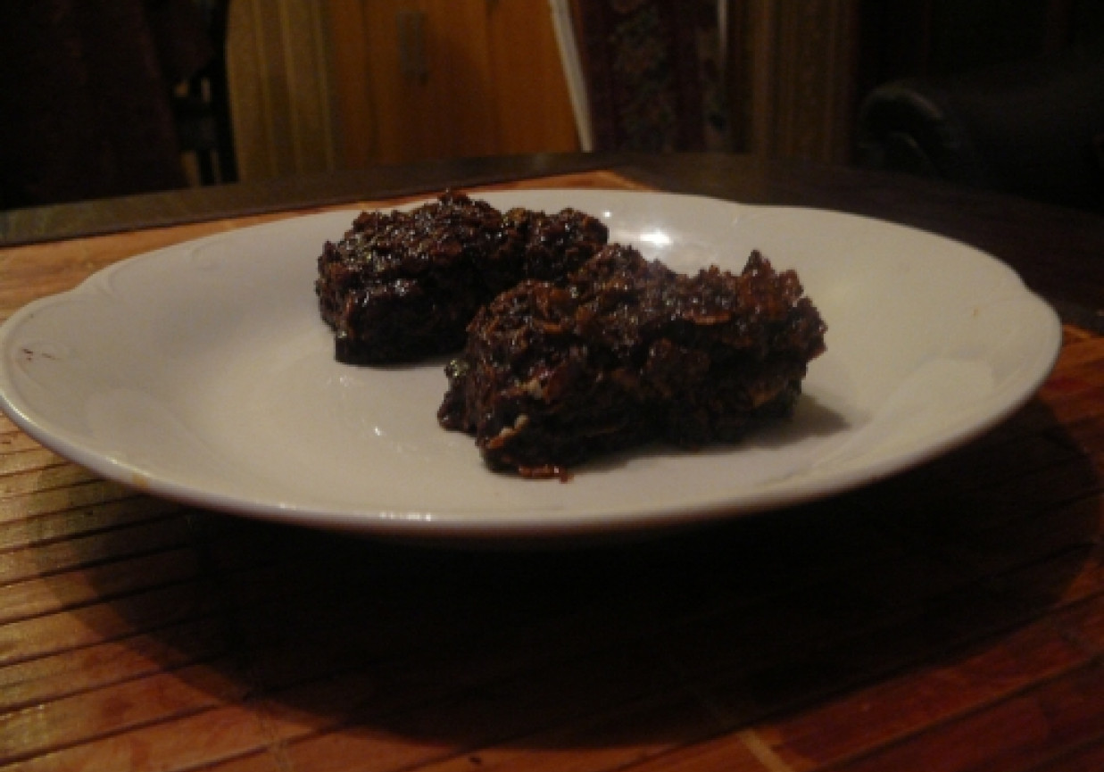 Batoniki czekoladowo-kukurydziane foto