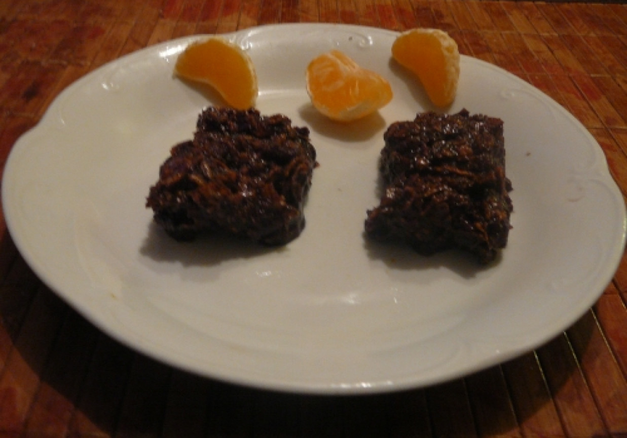 Batoniki czekoladowo-kukurydziane foto