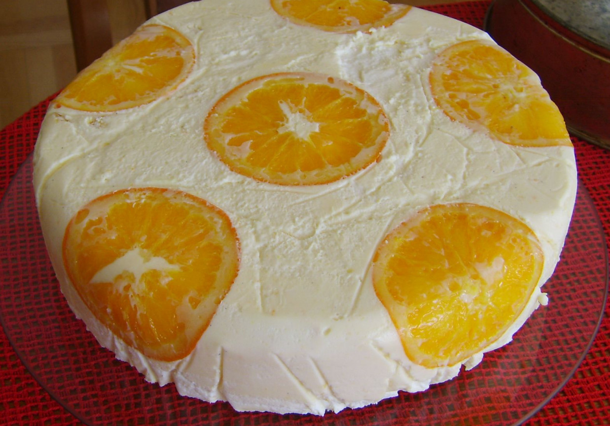 Bawarski tort pomarańczowy foto