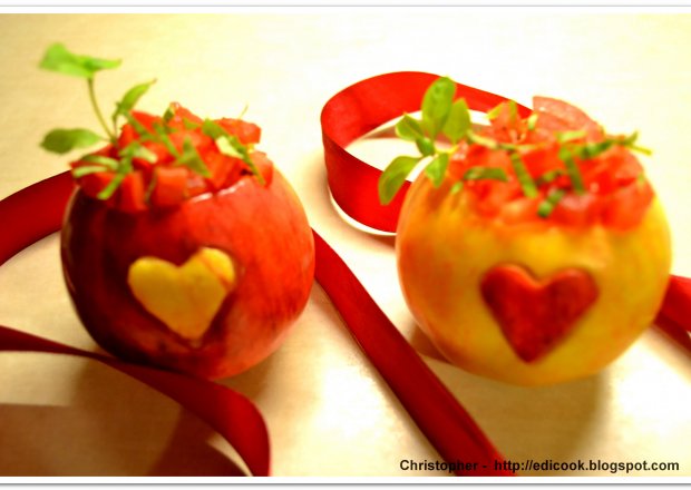 Fotografia przedstawiająca Bazyliowe jabłko dla Ewy - Walentynki.