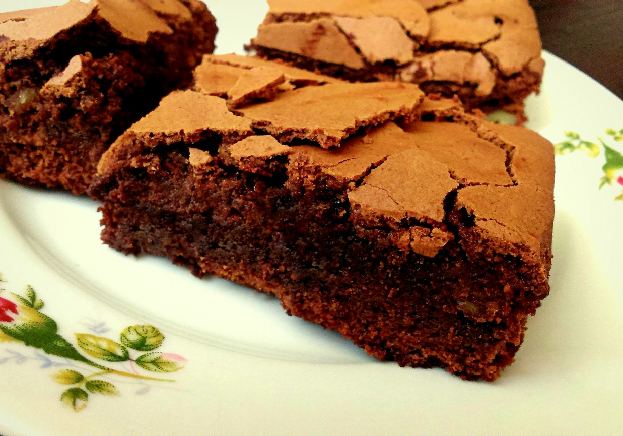 Bezglutenowe brownie z ksylitolem foto