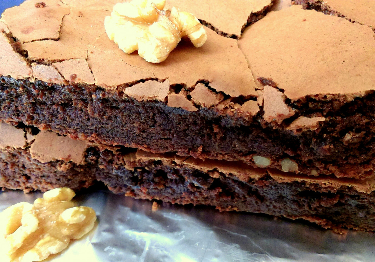 Bezglutenowe brownie z ksylitolem foto