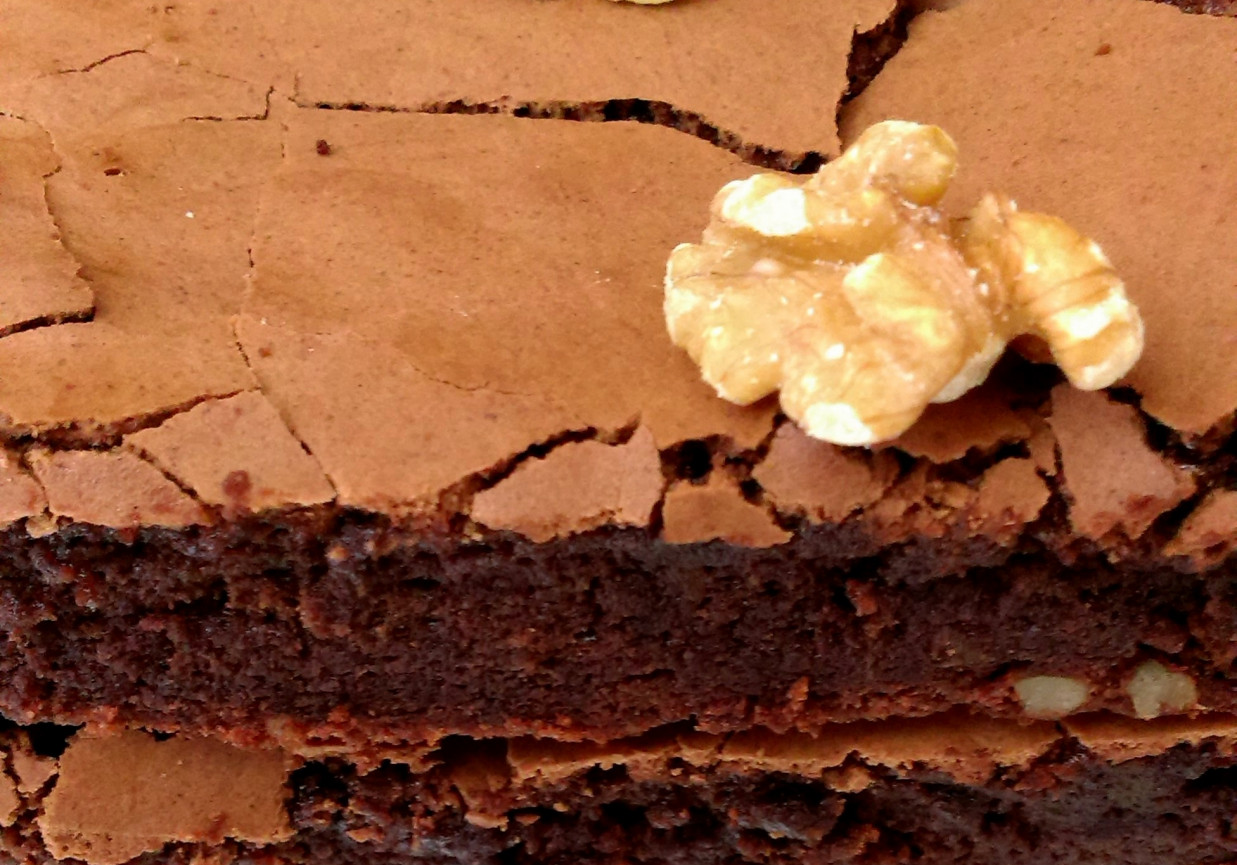 Bezglutenowe brownie z ksylitolem foto